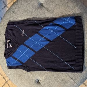 Puma Small Sweater Vest Blue Men's